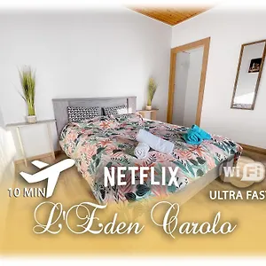  Apartment L'eden Carolo - Netflix, Wi-fi, 10min Aeroport, Parking Gratuit
